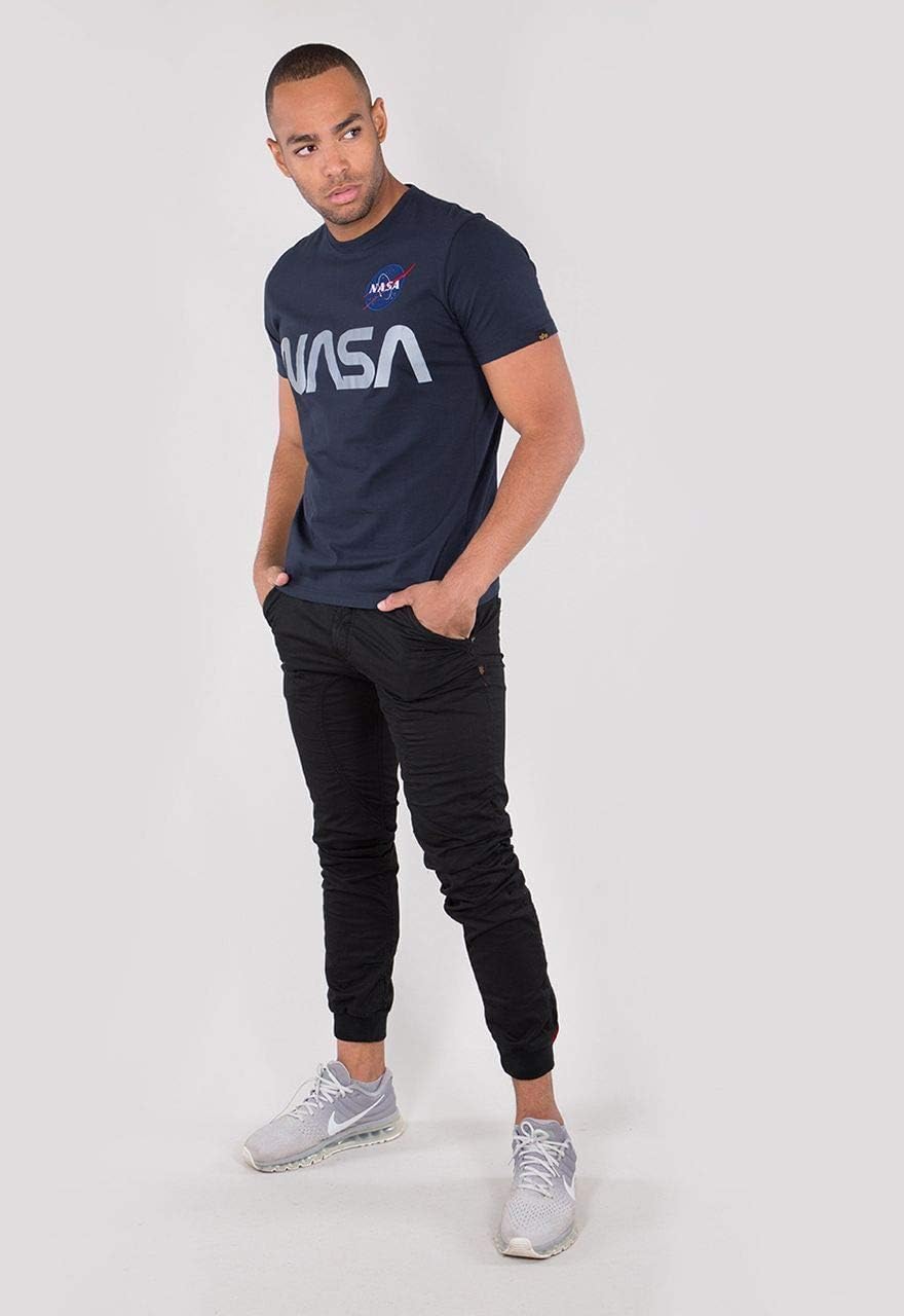 Alpha Industries Herren NASA Reflective T T-Shirt (1er Pack) XS Rep.blue, XS Rep.blue