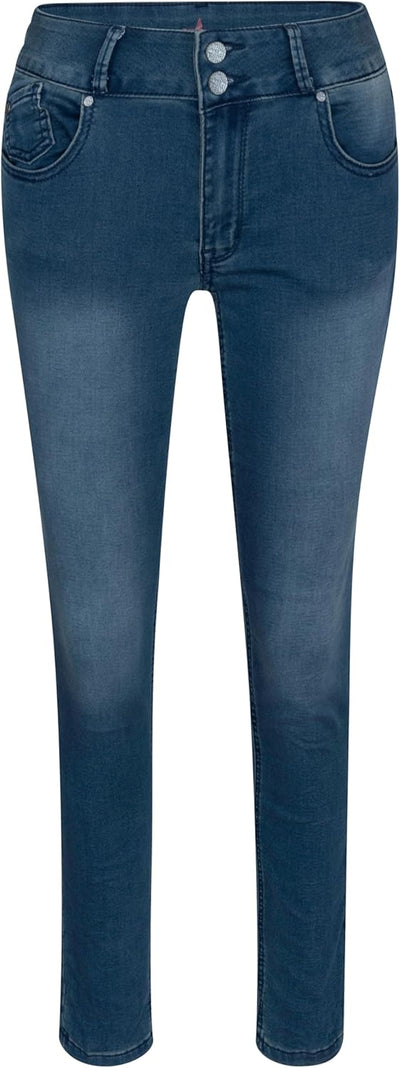 Buena Vista Damen Sweat Denim Tummyless M Middel Blue, M Middel Blue
