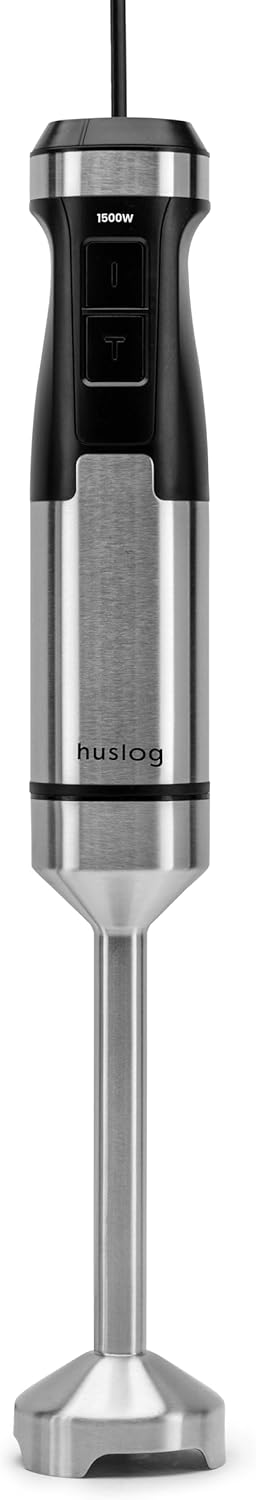 BlendFlex Stabmixer 1500W – Edelstahl Handmixer mit 20 Geschwindigkeiten & Turbo-Funktion, inkl. 600