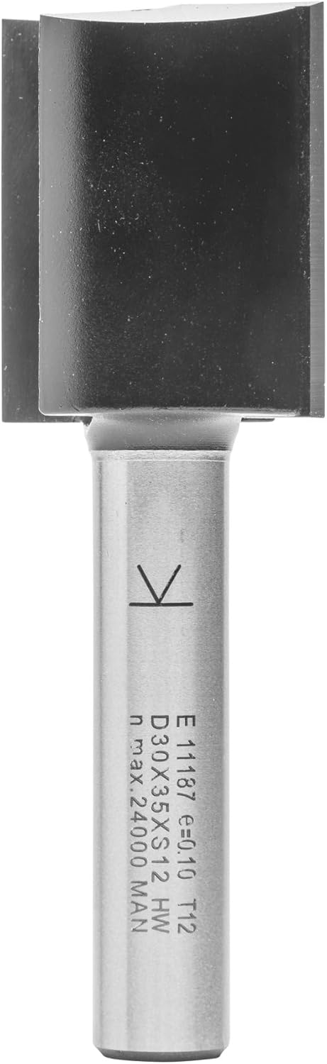 ENT 11187 Nutfräser HW, Schaft (S) 12 mm, Durchmesser (D) 30 mm, NL 35 mm, SL 55 mm, GL 90 mm, mit H