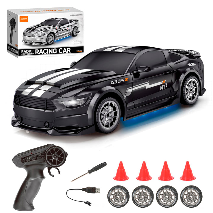 Ferngesteuertes Auto 1:24 Scale Drift Car 4WD 2.4GHz RC Drift Auto 20KM/H Hohe Geschwindigkeit Rennw