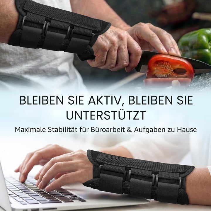 Karpaltunnel Handgelenkstütze mit Metallschiene-Stabilisator - Zur Linderung von Tendinitis Arthriti