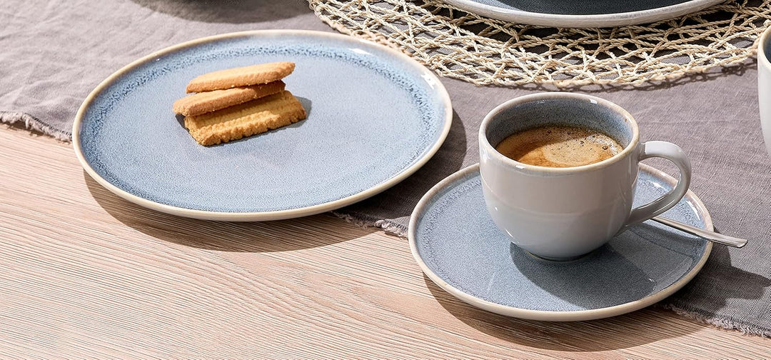 Kaffeeservice Skagen Stone, 12-teilig, Graublau, Kaffeeservice