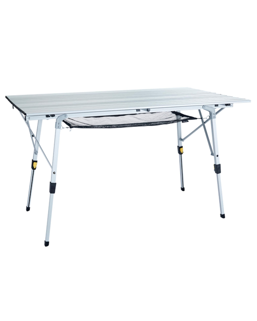 Uquip Alu Campingtisch Variety L Klapptisch Wetterfest Leicht Höhenverstellbar Silber Single, Silber