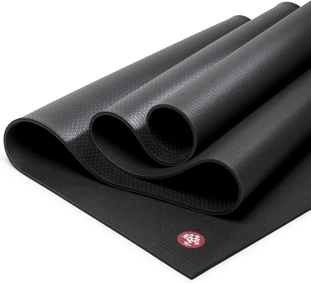 Manduka PRO Yoga and Pilates Mat Schwarz 215cm x 66cm x 6mm, Schwarz 215cm x 66cm x 6mm