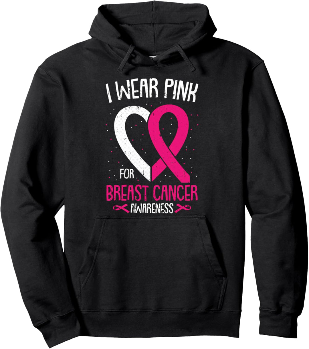 I Wear Pink Brustkrebs-Bewusstsein Survivor Warrior Pullover Hoodie