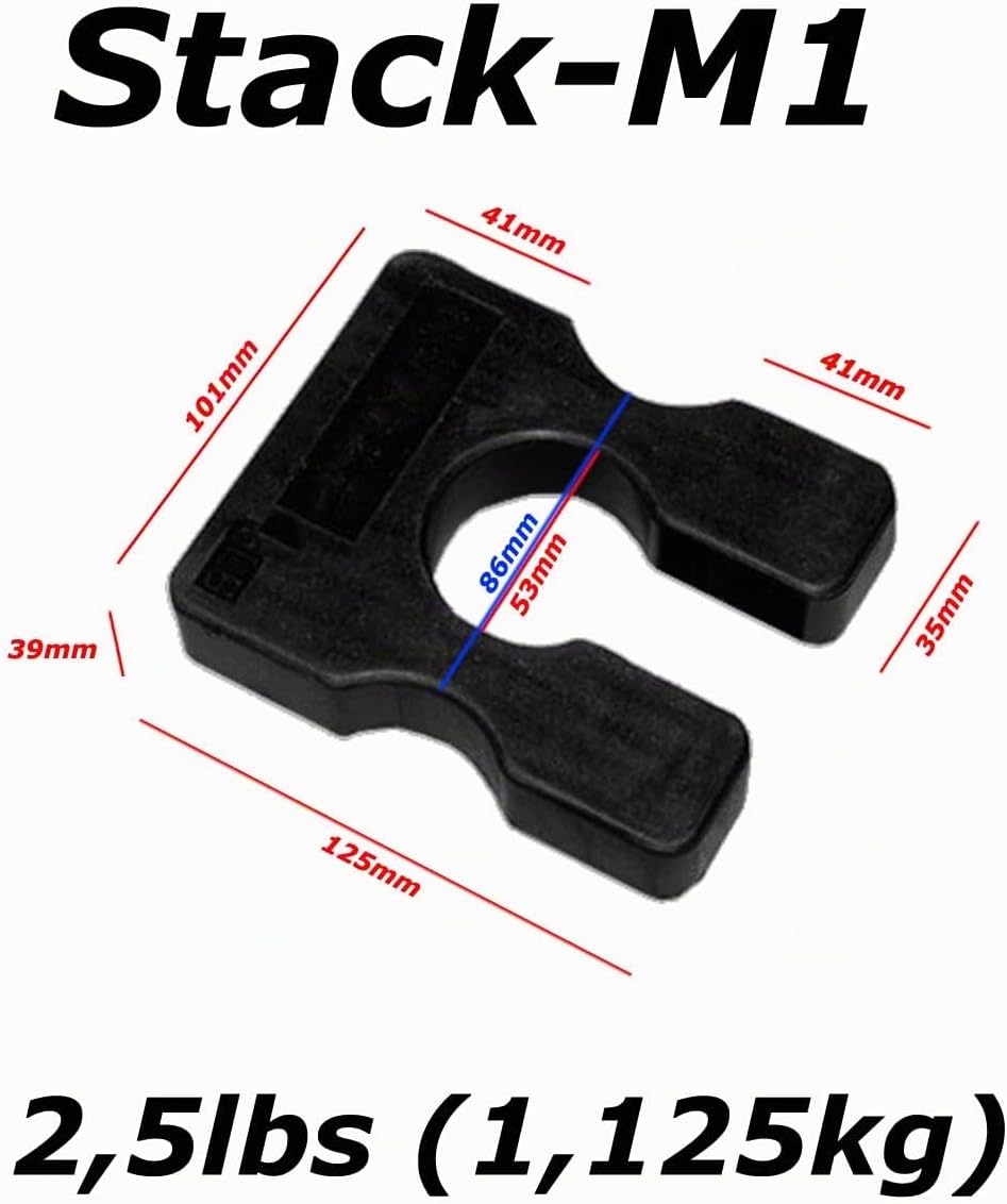 POWER-XTREME Abstufungsadapter für Body-Solid-Steckgewichtspakete | Weight Stack Adapter Plate | Var