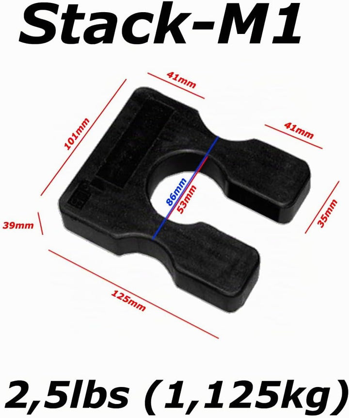 POWER-XTREME Abstufungsadapter für Body-Solid-Steckgewichtspakete | Weight Stack Adapter Plate | Var