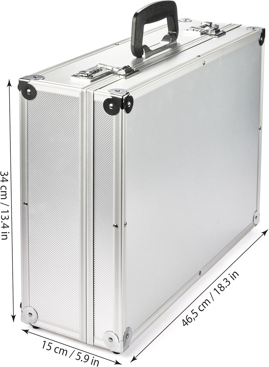 BRUBAKER universal Transportkoffer aus Aluminium - Fotokoffer mit Schaumstoff für Kameras, Equipment