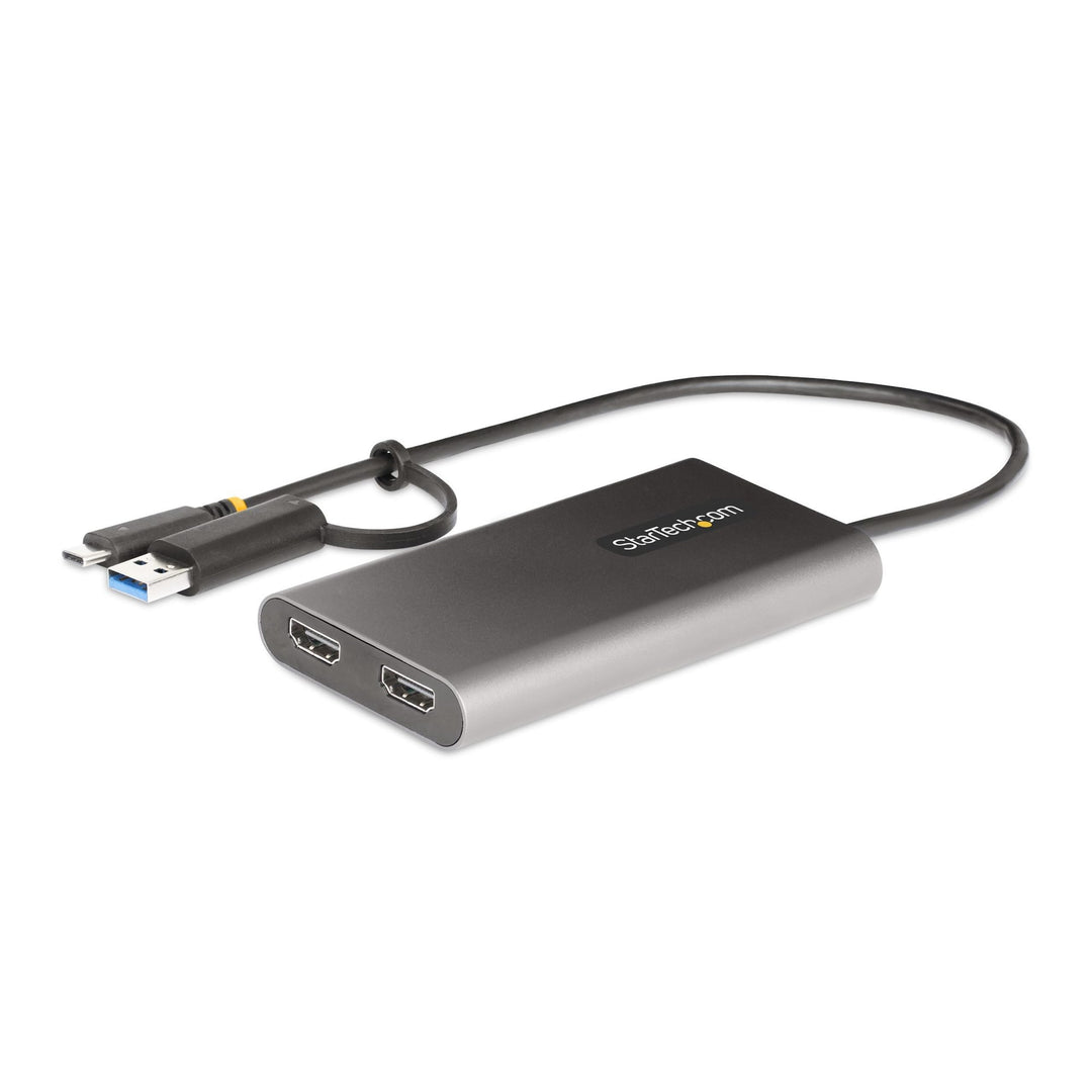 StarTech.com USB-C Dual HDMI Adapter - USB-C/USB HDMI Adapter für 2 4K 60Hz Monitore - 100W PD Pass-
