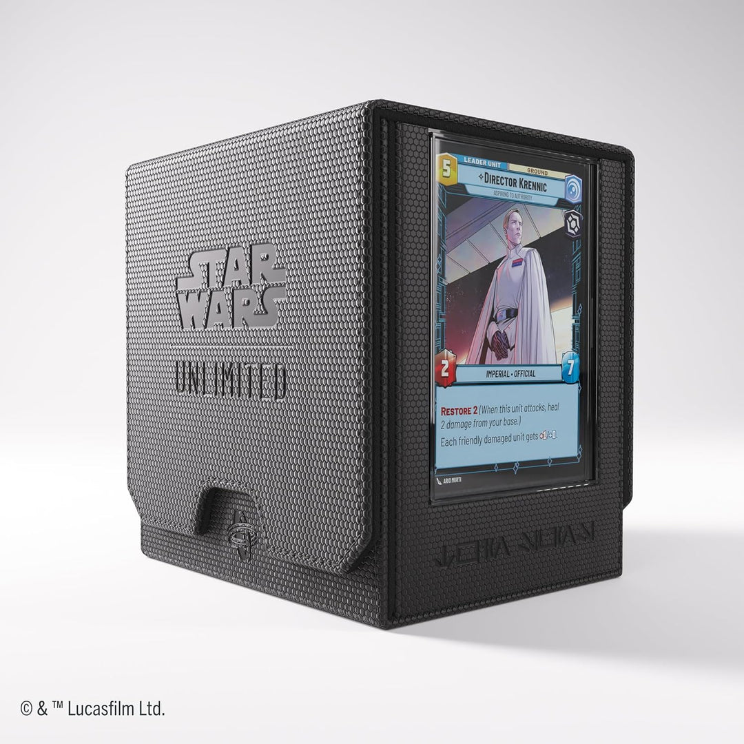 Gamegenic, Star Wars: Unlimited Twin Suns Deck Pod – Black, Zubehör Black 11.91 x 11.51 x 12.5 cm, B