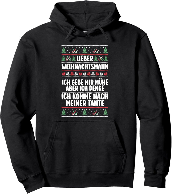 Weihnachtsfeier Weihnachtsmann Neffe Nichte Weihnachten Pullover Hoodie