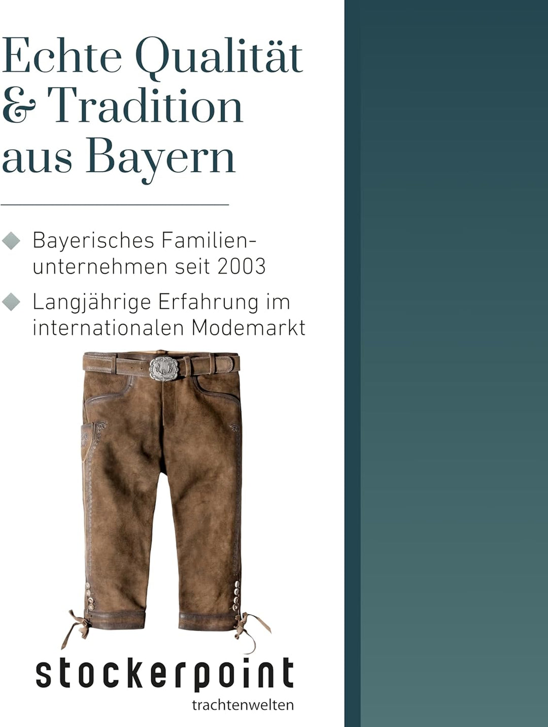 Stockerpoint Siggi2 Herren Trachtenlederhose, Havanna Gespeckt