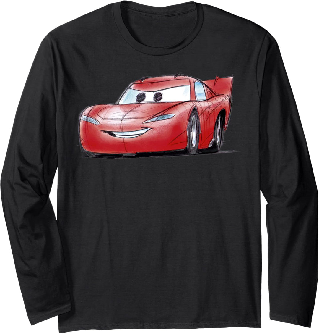 Disney Pixar Cars Lightning McQueen Profile Langarmshirt