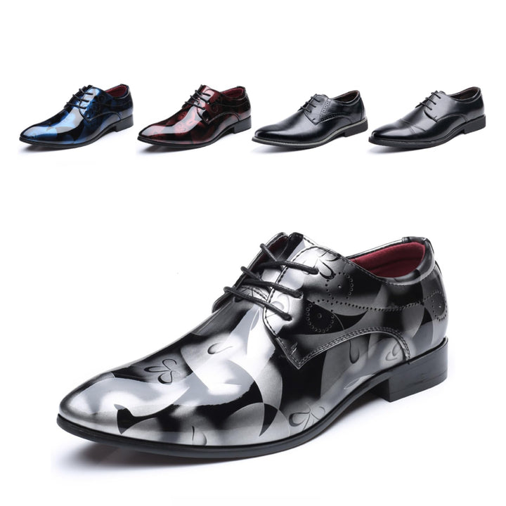 Anzugschuhe Herren Oxford Derby Schuhe Brogues Lederschuhe Hochzeitsschuhe Schnürhalbschuhe Klassisc
