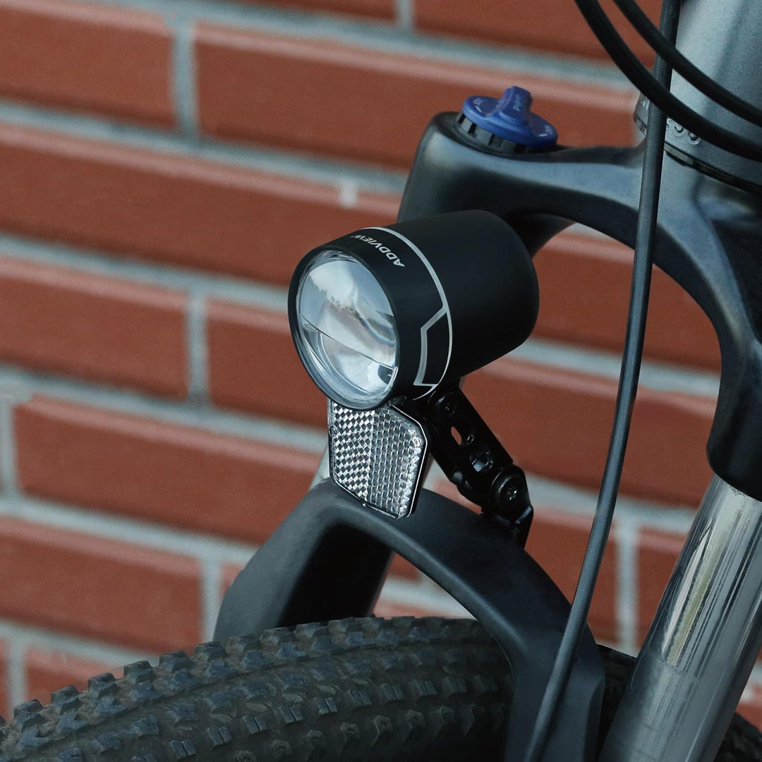 Fahrradlicht 80 Lux Nova M80 – Dynamo Frontlicht mit Tagfahrlicht, Standlicht, Aluminium-Gehäuse, St