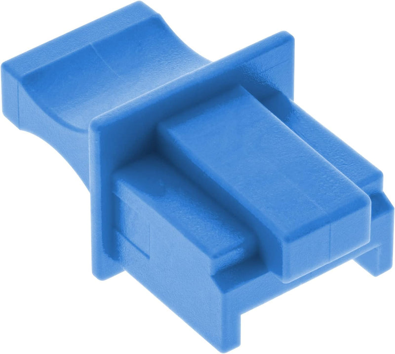 InLine 59942D 100er Pack Staubschutz, für RJ45 Buchse, blau