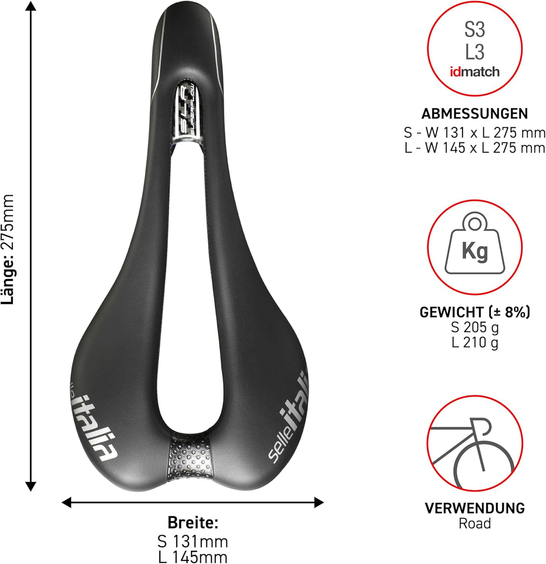 Selle Italia SLR TM Superflow Sattel S3, S3