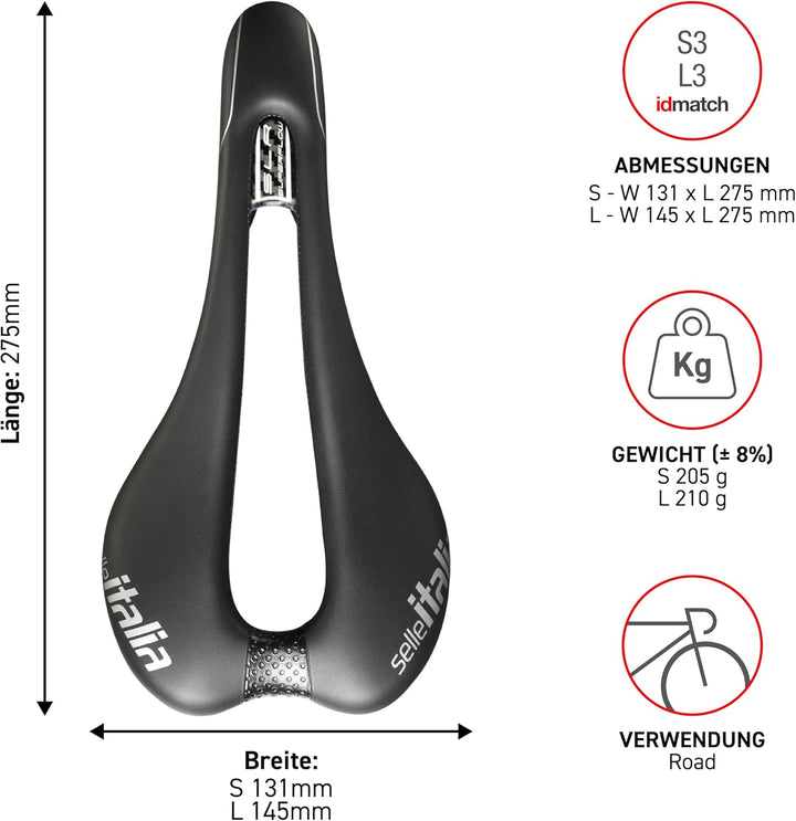 Selle Italia SLR TM Superflow Sattel S3, S3