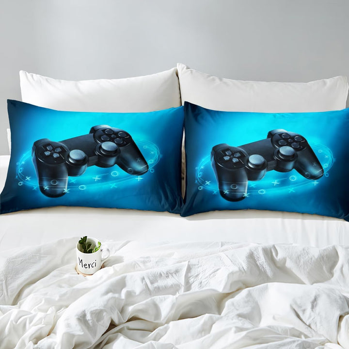 Bettwäsche für Kinder, Motiv: Game Theme Literie mit Videospielzeug, 220 x 240 cm, Mikrofaser Mehrfa