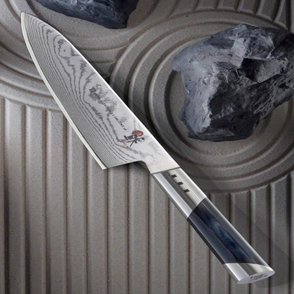 MIYABI Chutoh Fleischmesser, Klingenlänge: 16 cm, Grosses Klingenblatt, Rostfreier Spezialstahl/Mica