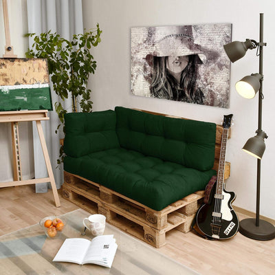 Beautissu Palettenkissen Style – 2X Rückenkissen 60x40 cm Gepolsterte Europaletten Indoor & Outdoor