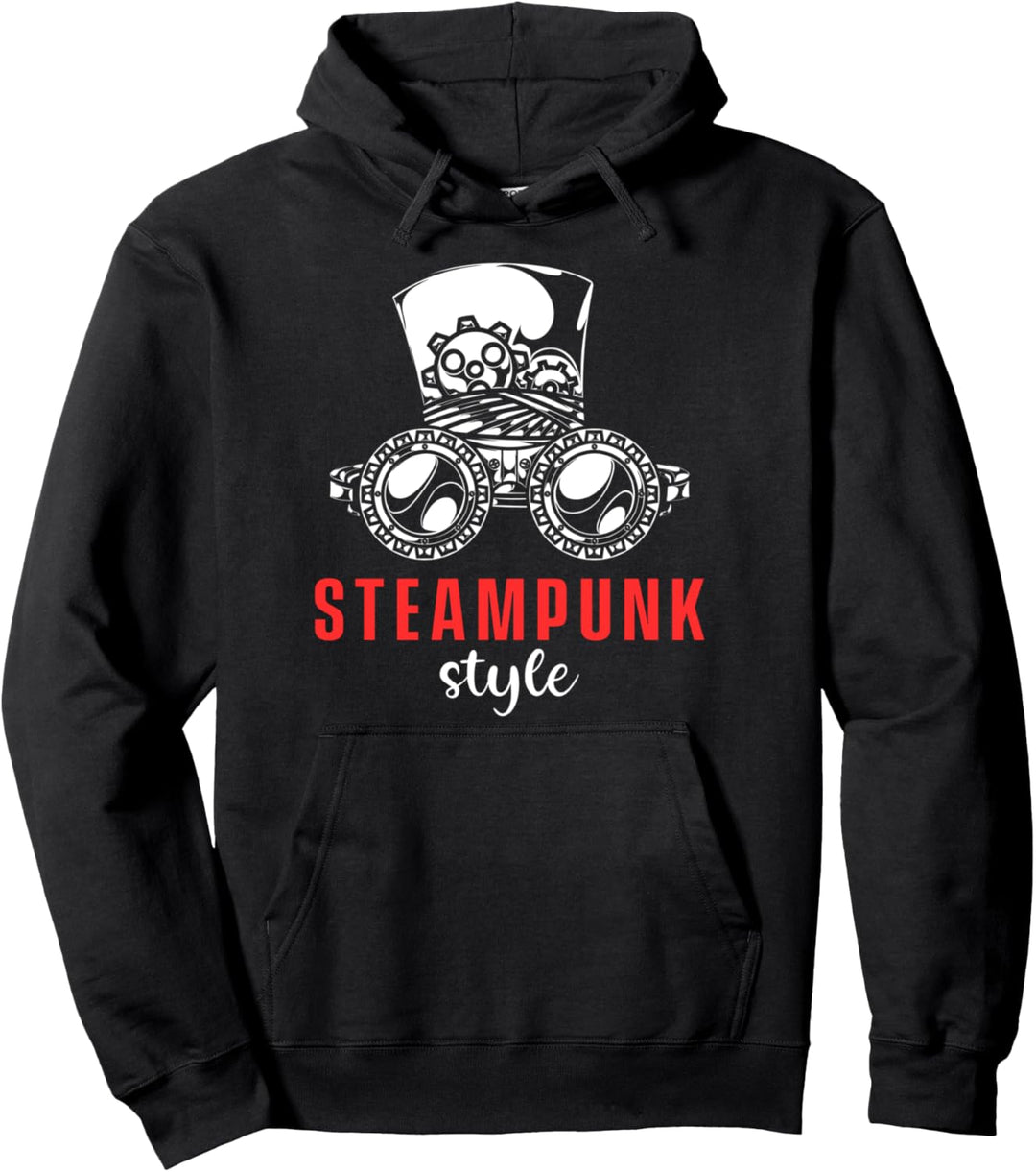 Steampunk Style Mechanisch Hut Maschine Zahnrad Uhrwerk Pullover Hoodie