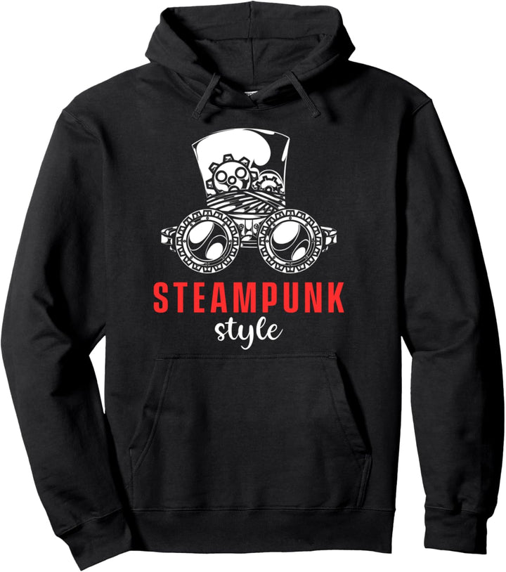 Steampunk Style Mechanisch Hut Maschine Zahnrad Uhrwerk Pullover Hoodie