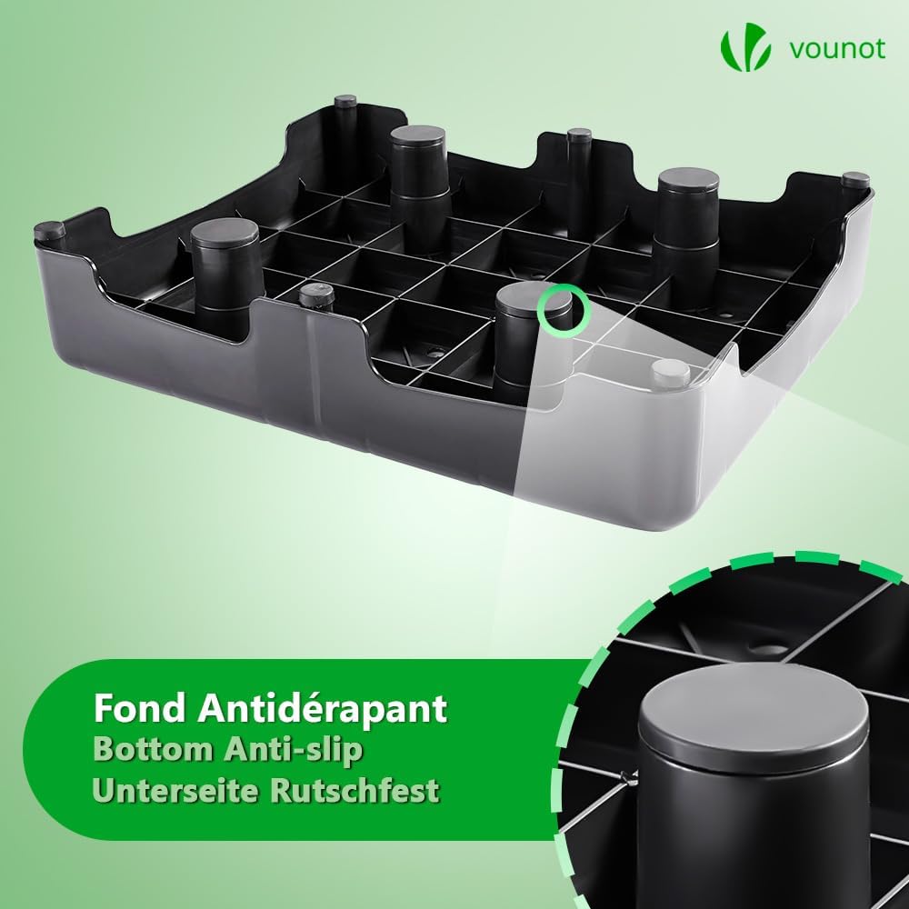 VOUNOT Trittstufe Indoor & Outdoor, rutschfeste und tragbare Fussbank für ältere Menschen, One Step