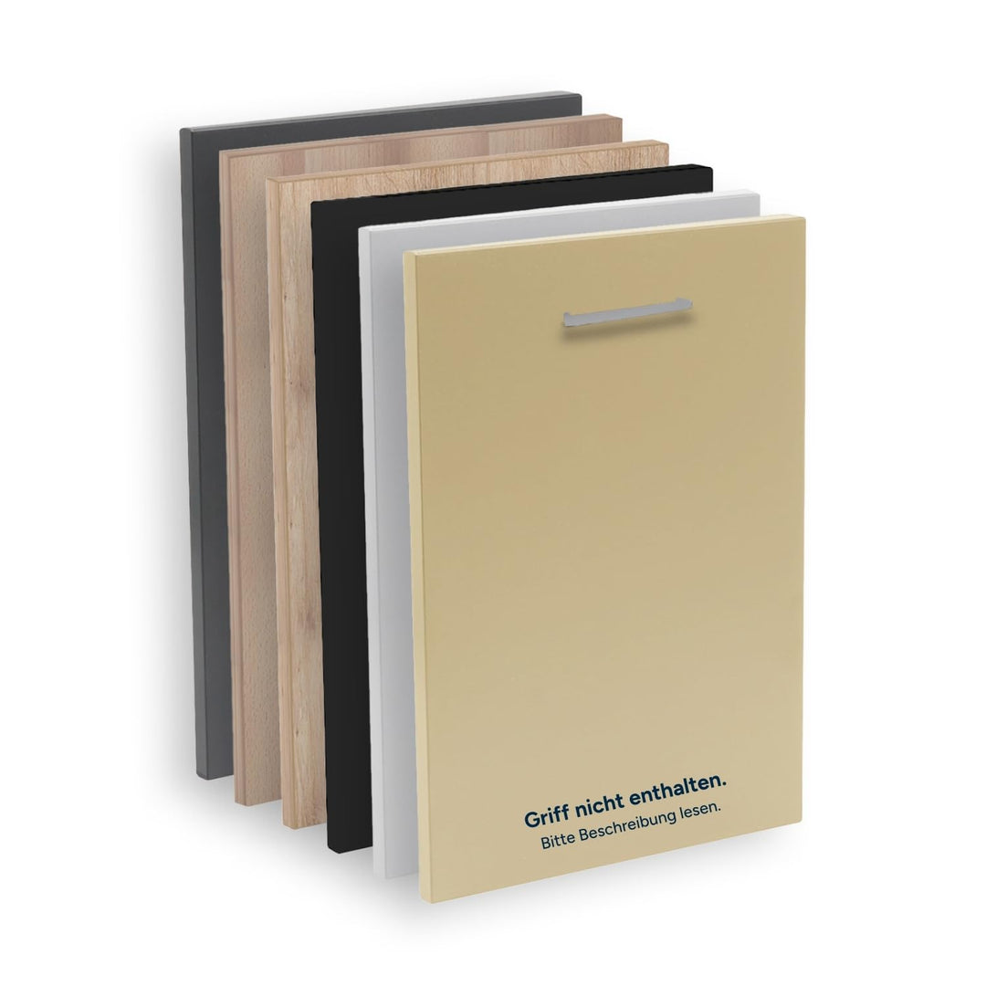 Dekor-Geschirrspülerfront 19mm vollintegriert oder teilintegriert, fugenlose Kanten, passend für all