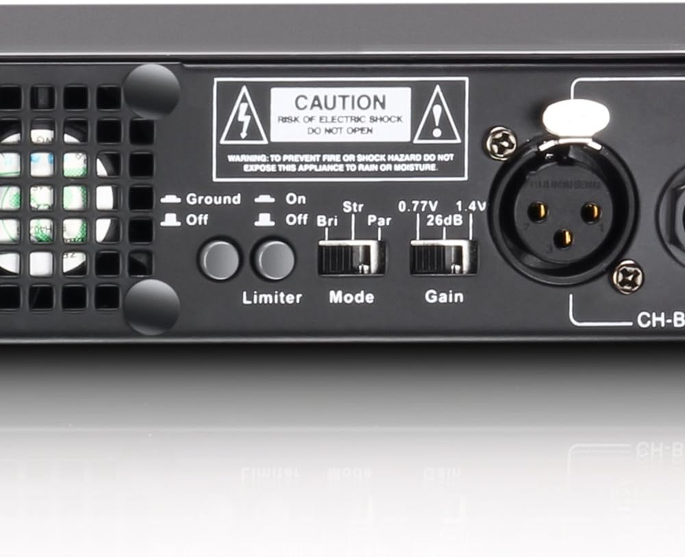 LD Systems XS 400 ; PA Endstufe Class D 2 x 200 W 4 Ohm tamaño único XS400, XS400