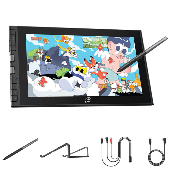 XPPen Artist 12 3rd Zeichentablet mit 11,9 Zoll Display Schwarz | X4 Smart Chip Stift, 16384 Druckst