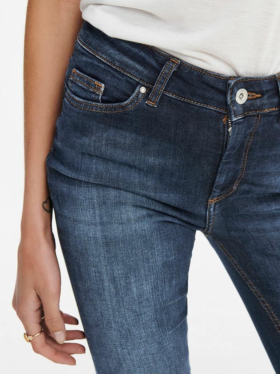 ONLY Damen Jeans XS / 32L Dark Blue Denim, XS / 32L Dark Blue Denim