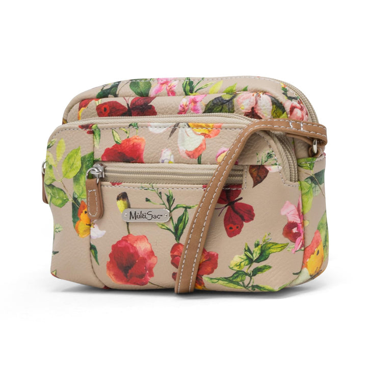 MultiSac Damen Mini Dynamic Umhängetasche Crossbody, Einheitsgrösse Schmetterling Floral, Butterfly/