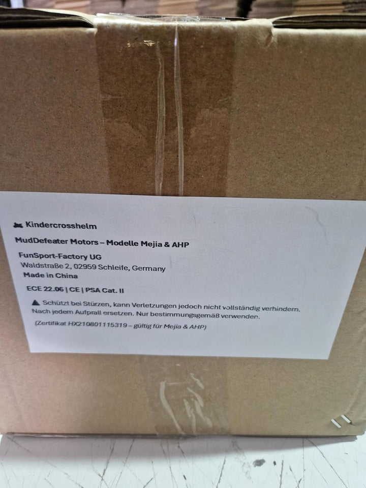 Kinder Crosshelm Hot-Shot – Motorradhelm für Kinder, ABS-Schale, robuster Kinderhelm für Downhill, Q