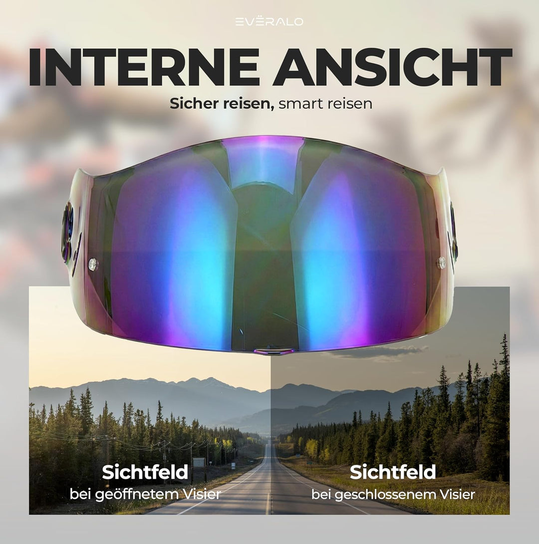 Everalo Kompatibel mit Xlite 802rr Visier - x802 - x802r - x802rr - x803 - x803rs - x702 - x603 - x6