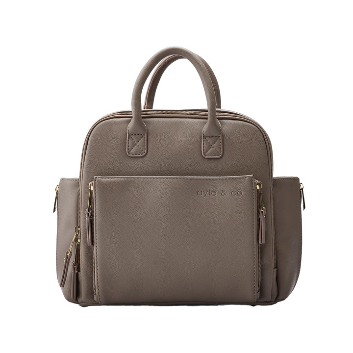 Ayla &amp; Co Mini-Tasche, Übergangs-Minimal-Wickeltasche, veganes Leder, mit erweiterbaren Taschen, int