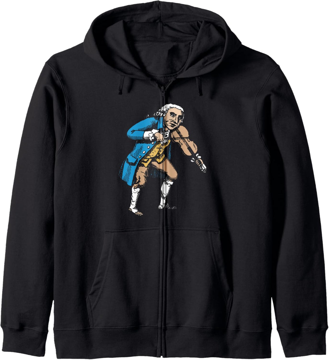 Funny George Washington Fiddle Violin Vintage Design Kapuzenjacke