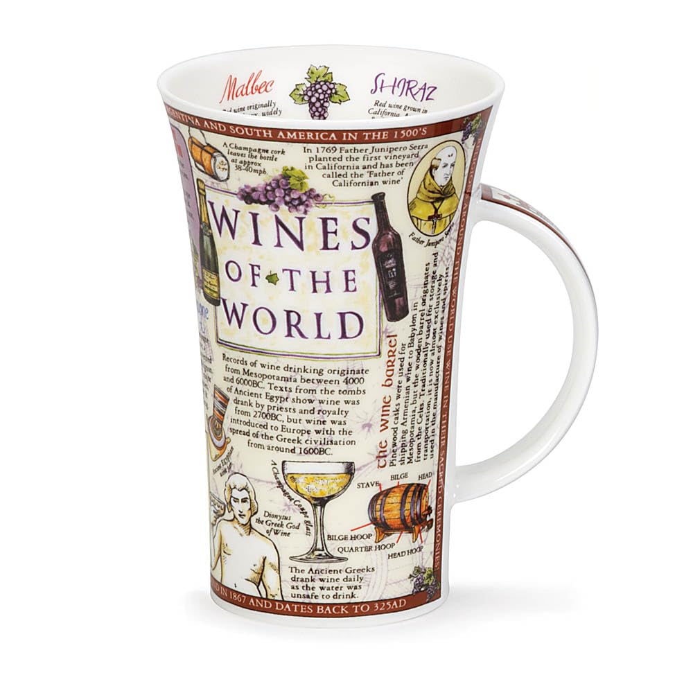 DUNOON Becher Glencoe Motiv “WINES of the WORLD”