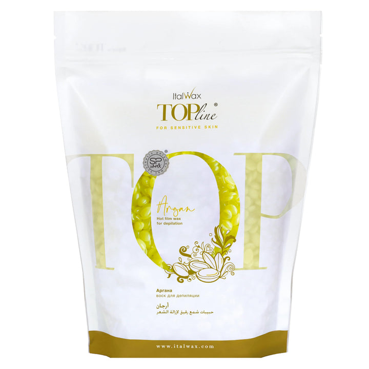 Italwax Top Line Argan - 750g - Waxing Perlen für Haarentfernung - Duft Argan- Synthetische Formulie