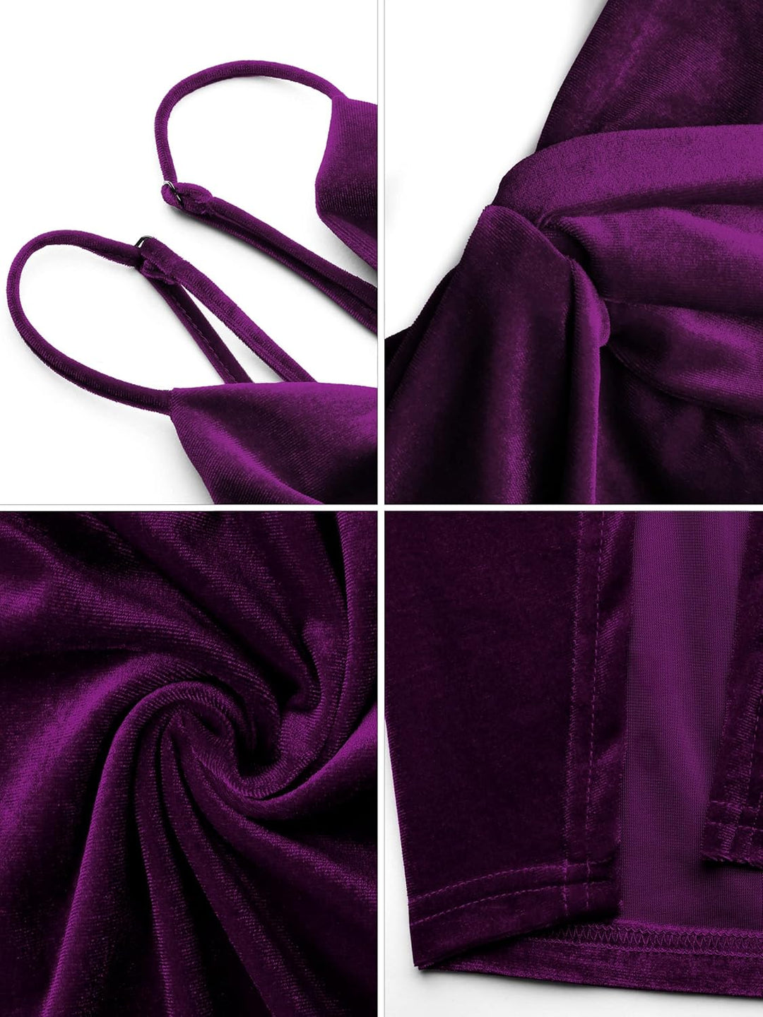 Missufe Damen Midikleid Cocktailkleid Wickelkleid Sommerkleid Partykleid Festliche Elegant Bodycon H