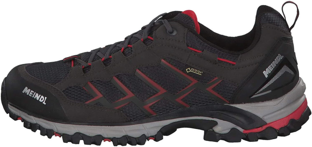 Meindl Herren Litepeak Gt Kletterschuhe hoch, Schwarz und Rot., Anthrazit Rot