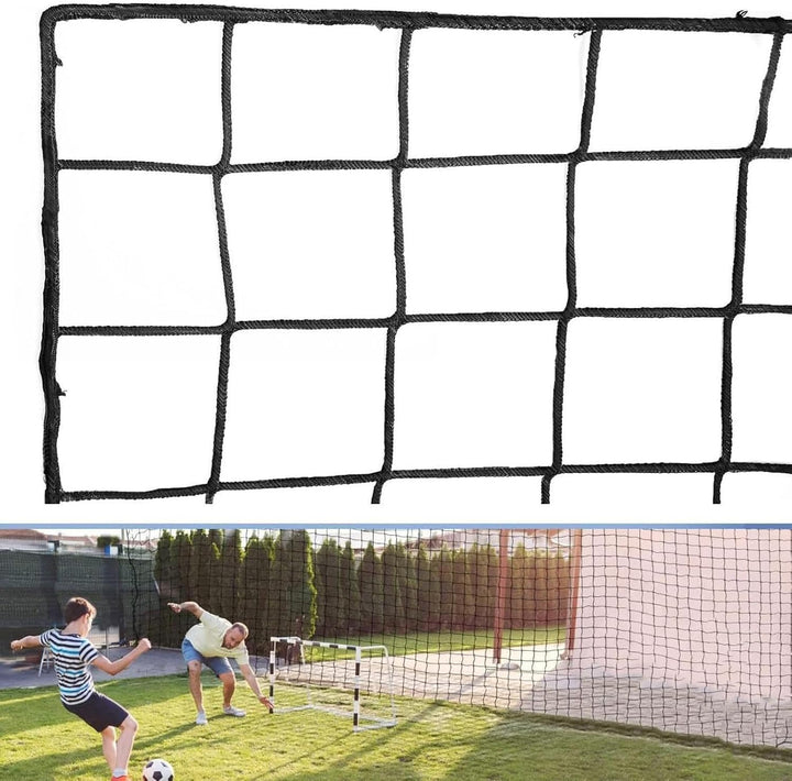 Ballfangnetz für Soccer-Training Fussballnetze für den Garten und Hinterhof Schwarz L, Schwarz L