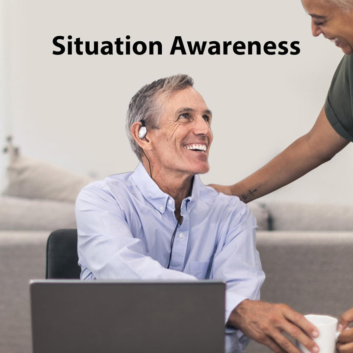 Avantree Resolve (Gross) – USB C Kabelgebundene Open-Ear Kopfhörer mit Mikrofon & Über-Ohr-Haken, fü