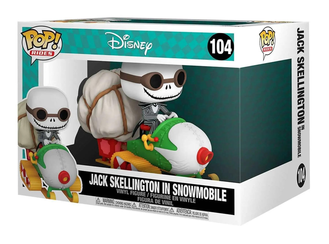 Funko Pop! Disney Ride: The Nightmare Before Christmas-Jack Skellington mit Goggles & Snowmobile - V