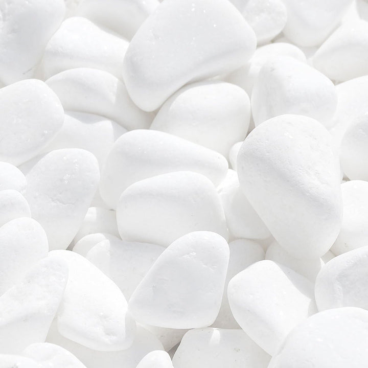 MGS SHOP Marmorkies Snow rein Weiss schneeweiss Garten Kies 25 kg (15/28 mm), 15/28 mm