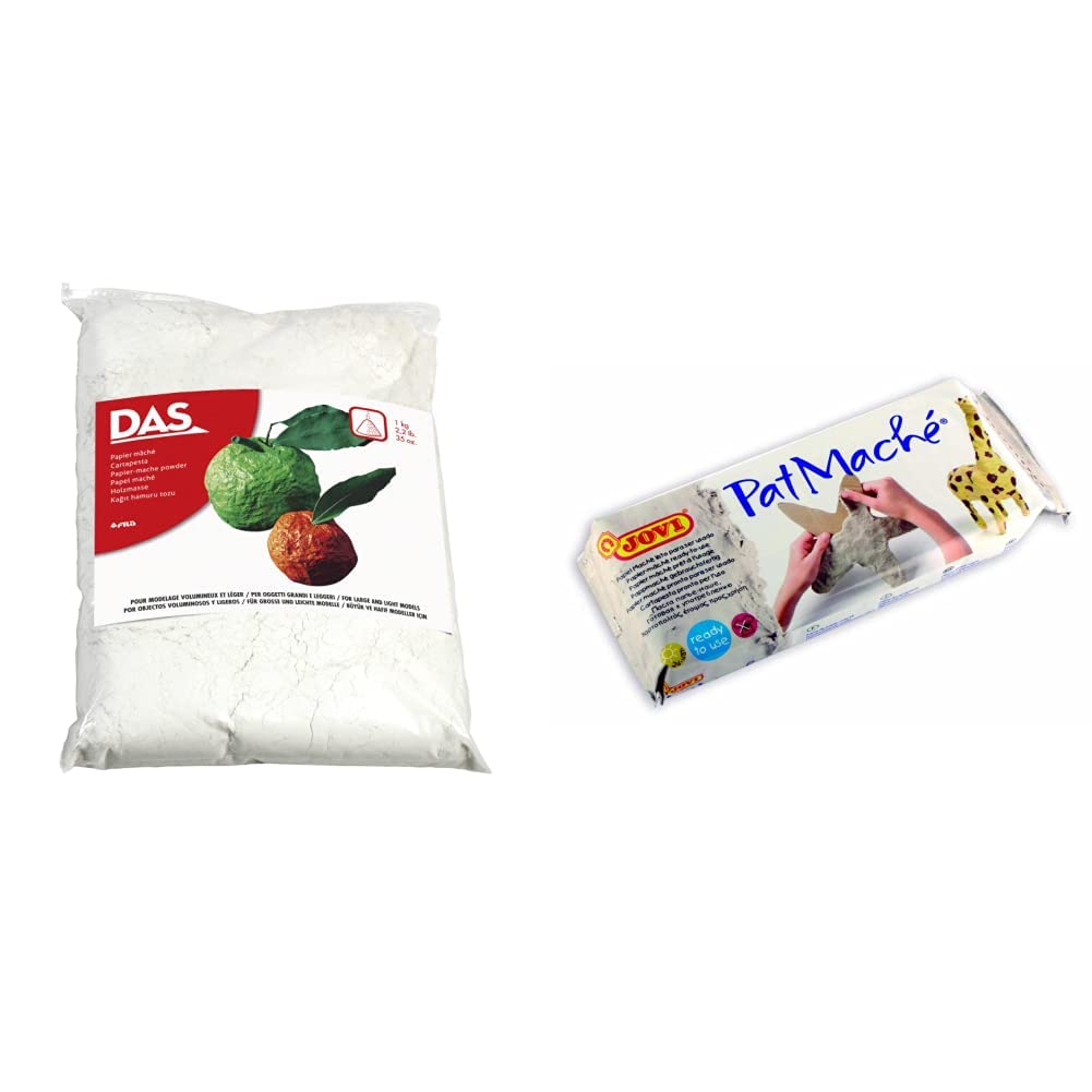 DAS Giotto 6860 00 - Papier Mache - Beutel mit 1.000 Gramm, 24.0 x 33.0 x 10.0 cm Bundle mit Pappmac