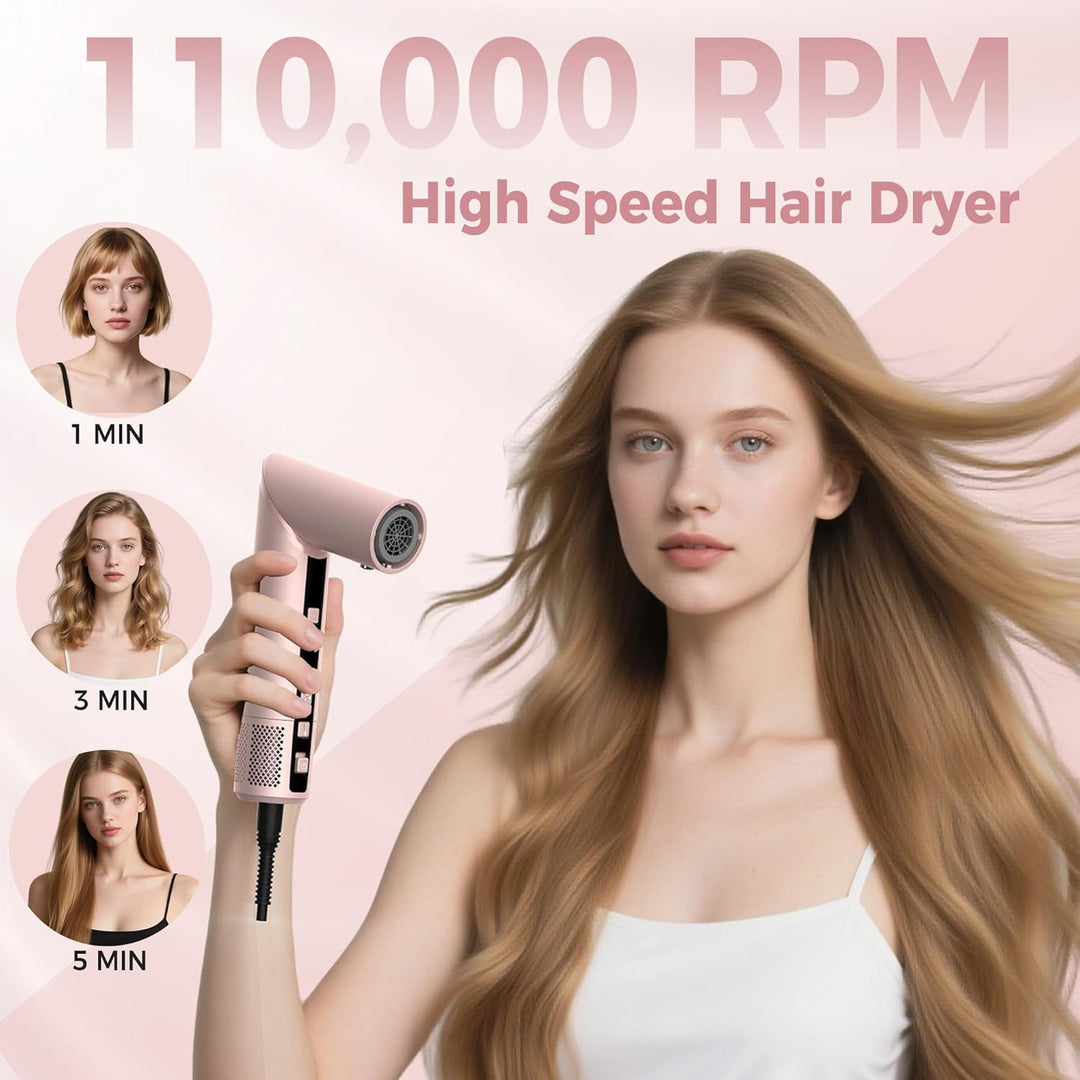 Pro Air styler 8 in 1 Hair Styler set 1400w Airbrush Haarstyler mit 110000 U/Min fön mit diffusor, R