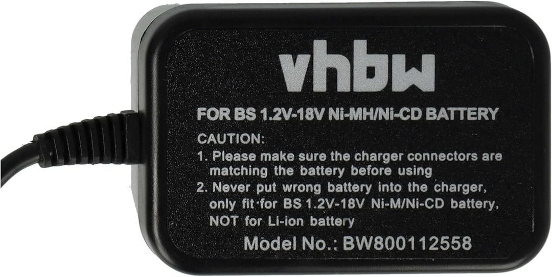 vhbw Ladegerät kompatibel mit Bosch GBM 9.6VES-1 | GBM 7.2 VE-1, GBM 7.2 VES-2, GBM 7.2, GBM 12VESP,