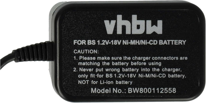 vhbw Ladegerät kompatibel mit Bosch GBM 9.6VES-1 | GBM 7.2 VE-1, GBM 7.2 VES-2, GBM 7.2, GBM 12VESP,